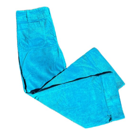 Maeve Pants - MAEVE by Anthropologie Women's Corduroy Wide Leg Bright Blue Pants - S